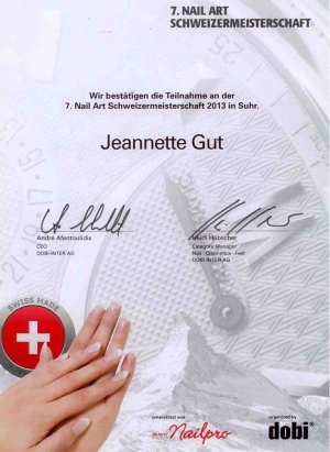 Zertifikat Gel-Modellage